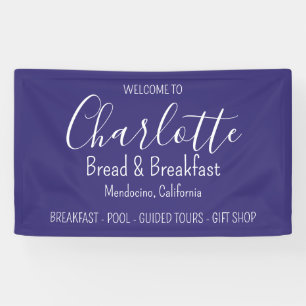 Banderoles Business Bread & Breakfast Modern Simple Purple