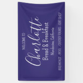 Banderoles Business Bread & Breakfast Modern Simple Purple (Vertical)