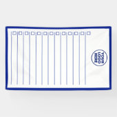 Banderoles Business Logo Navy Blue Dry Erase To Do List (Horizontal)