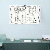 Banderoles BW Whimsical Frame and Champagne La veille (Salon professionnel)