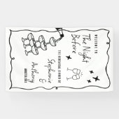 Banderoles BW Whimsical Frame and Champagne La veille (Horizontal)