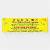 Banderoles C.A.R.E. BUS Programme d'éducation des cavaliers A (Horizontal)