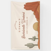 Banderoles Cactus Bachelorette Affiche de bienvenue, Thème Dé (Vertical)