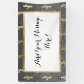 Banderoles Cactus d'or sur le gradient chic moderne de (Vertical)