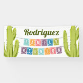 Banderoles Cactus et Papel Picado Garland Texas (Horizontal)