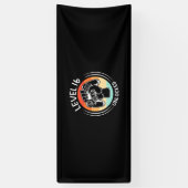 Banderoles Cadeau d'anniversaire | Niveau 16e anniversaire dé (Vertical)