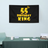 Banderoles Cadeau de 55e anniversaire pour 55 ans Anniversair (Salon professionnel)