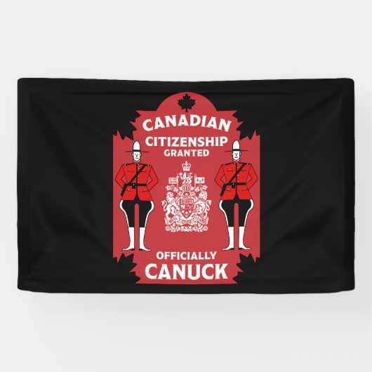 Banderoles Cadeau de célébration de la citoyenneté canadienne (Horizontal)