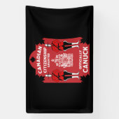 Banderoles Cadeau de célébration de la citoyenneté canadienne (Verticale)