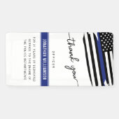 Banderoles Cadeau de retraite d'un policier de Merci sur mesu (Horizontal)