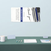 Banderoles Cadeau de retraite d'un policier de Merci sur mesu (Salon professionnel)