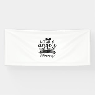 Banderoles Cadeau infirmière Tous les anges n'ont pas d'ailes