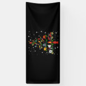 Banderoles Cadeau pompier | Joyeux pompier de Noël Fun (Vertical)