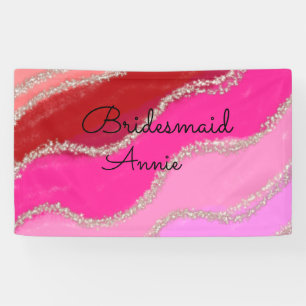 Banderoles cadeau simple minimal demoiselle d'honneur texte a