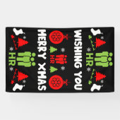 Banderoles Cadeaux de Noël des RH d'entreprise (Horizontal)