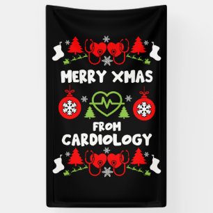 Banderoles Cadeaux de Noël du personnel médical de cardiologi