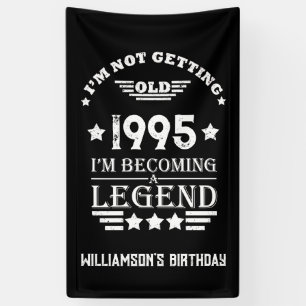 Banderoles Cadeaux personnalisés vintages de 30e anniversaire