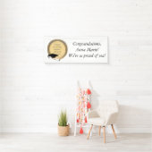 Banderoles Cadre photo Cercle Gold Graduation (En situation)