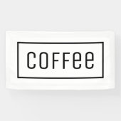 BANDEROLES CAFÉ BLANC SIGNE OUVERT (Horizontal)