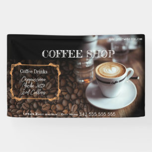 Banderoles café espresso café boissons moderne Business B