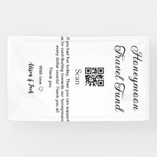 Banderoles Caisse de lune de miel - scanner le code QR ajoute