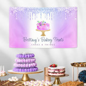 Banderoles Cake Purple Ombre Parties scintillant Drives boula