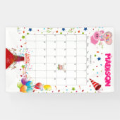 Banderoles Calendrier d'anniversaire Vinyl Happy Mars 2022 Ba (Horizontal)