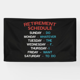Banderoles Calendrier de la retraite Bureau Humor Coworker