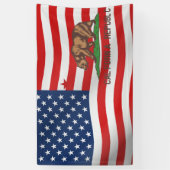 Banderoles Californie République États-Unis Drapeau (Vertical)