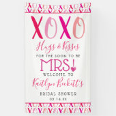 Banderoles Câlins & Bisous (XOXO) Fête de Saint-Valentin Ente (Vertical)