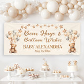 Banderoles Câlins d'ours Vœux de ballons Baby Shower