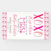 Banderoles Câlins et bisous (XOXO) Fête de mariage Saint-Vale (Horizontal)