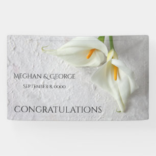 Banderoles Calla lys avec de la place pour le texte