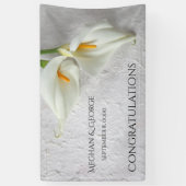 Banderoles Calla lys avec de la place pour le texte (Vertical)