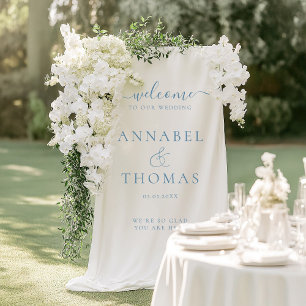 Banderoles Calligraphie moderne simple Mariage "Bienvenue"