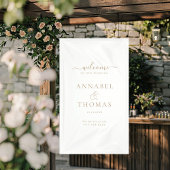 Banderoles Calligraphie moderne simple Mariage "Bienvenue"