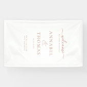 Banderoles Calligraphie moderne simple Mariage "Bienvenue" (Horizontal)