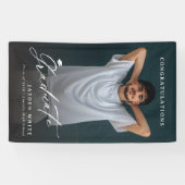 Banderoles Calligraphie moderne Simple Photo Graduation Party (Horizontal)