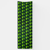 Banderoles Caméléon vert mignon (Vertical)