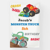 Banderoles Camion Crash Smash Monster Anniversaire Bash (Verticale)