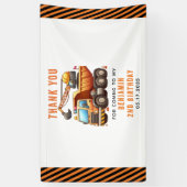 Banderoles Camion de vidange d'équipage de construction 2e an (Vertical)