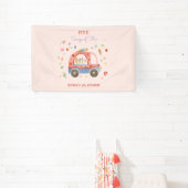 Banderoles Camion glace Scoops of fun anniversaire de enfant (Insitu)