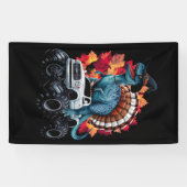 Banderoles Camion Monster T-Rex Dinosaur de Thanksgiving (Horizontal)