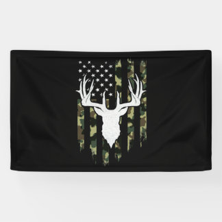 Banderoles Camouflage Drapeau Américain Chasse Aux Cerfs