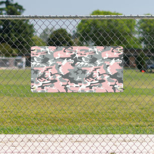 Banderoles Camouflage rose et gris, Militaire, Armée