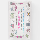 Banderoles Camp Bach Wilderness Bachelorette Party Welcome (Vertical)