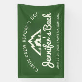 Banderoles Camp Bachelorette Affiche de bienvenue Minimalisme (Verticale)