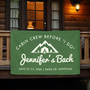 Banderoles Camp Bachelorette Affiche de bienvenue Minimalisme