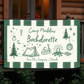Banderoles Camp Bachelorette Camping Main Tirage Vert