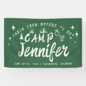 Banderoles Camp Bachelorette Équipage Cabine I Do Hand Draw B (Horizontal)